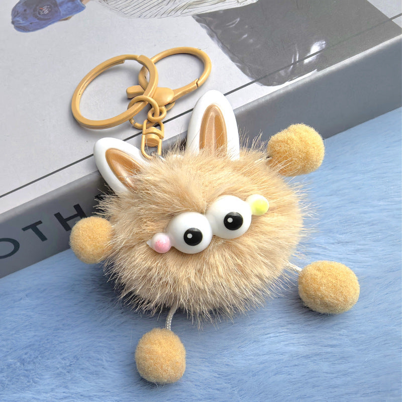 Wholesale 10pcs Ear Elf Plush Cartoon Cute Keychain